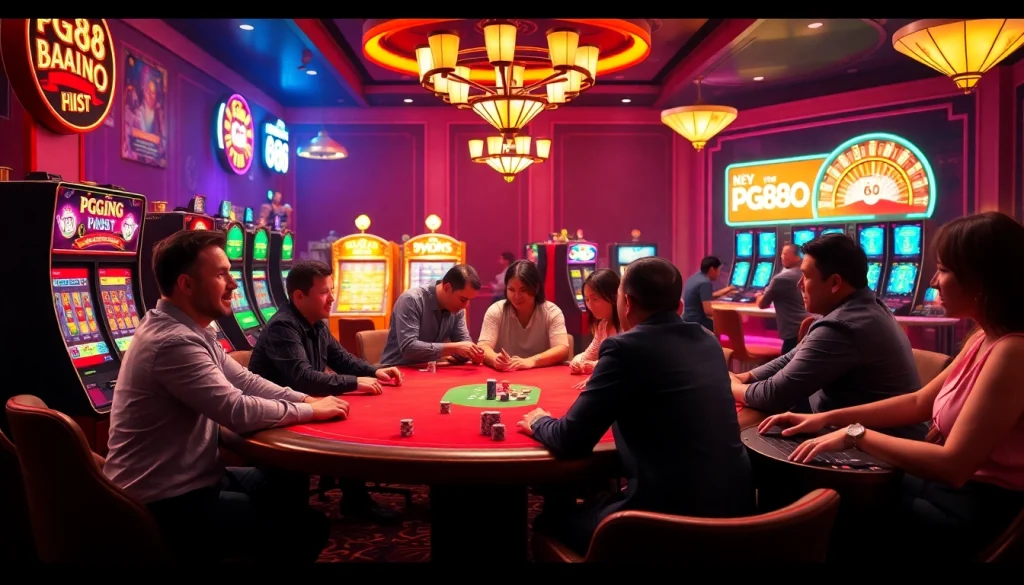 Đăng Ký PG88 tại bàn poker sôi động với những người chơi tận hưởng trò chơi.