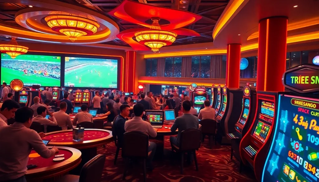 Experience the thrill of trực tiếp bóng đá at this lively casino, where you can bet on your favorite teams while enjoying vibrant gaming.